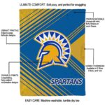 san jose state spartans diagonal stripes blue blanket best selling