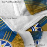 san jose state spartans diagonal stripes blue blanket best selling