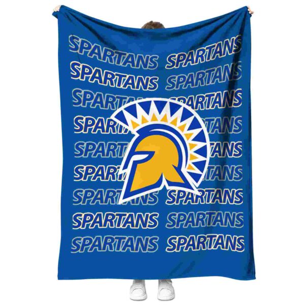 san jose state spartans fan pride blue blanket best selling