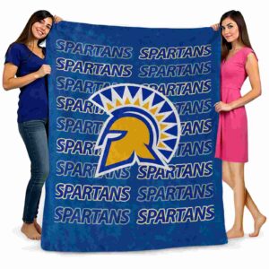 san jose state spartans fan pride blue blanket fashion forward