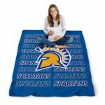 san jose state spartans fan pride blue blanket high quality