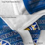 san jose state spartans fan pride blue blanket premium grade