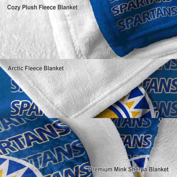 san jose state spartans fan pride blue blanket premium grade