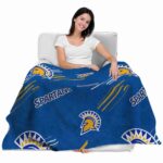 san jose state spartans fan spirit blue blanket latest model