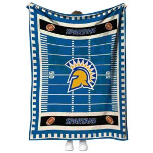 san jose state spartans football field blue blanket best selling