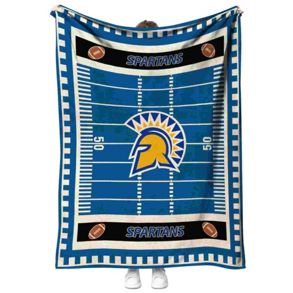 san jose state spartans football field blue blanket best selling