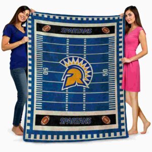 san jose state spartans football field blue blanket fashion forward