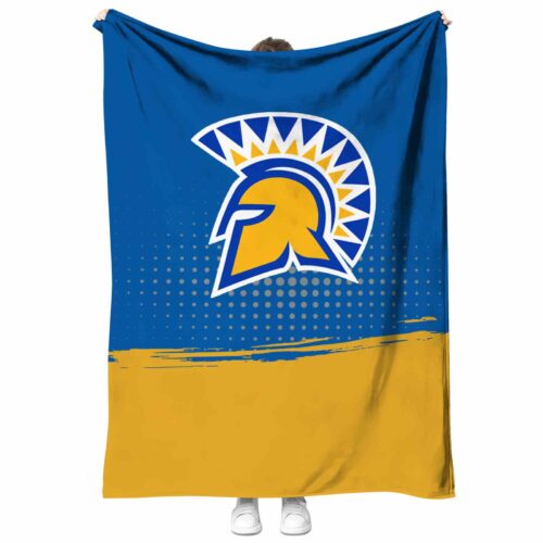 san jose state spartans gradient dots blue blanket best selling