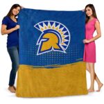 san jose state spartans gradient dots blue blanket fashion forward