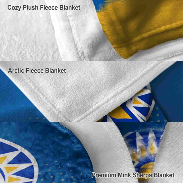 san jose state spartans gradient dots blue blanket premium grade