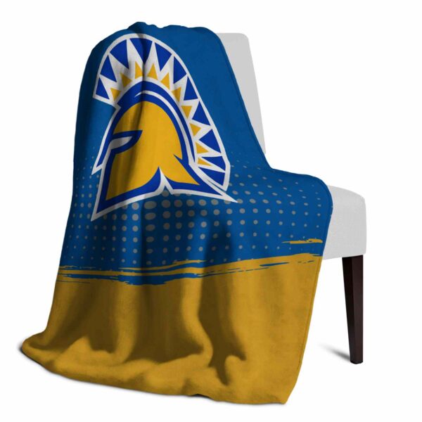 san jose state spartans gradient dots blue blanket top rated