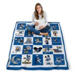 san jose state spartans mickey minnie blue white blanket high quality