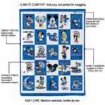 san jose state spartans mickey minnie blue white blanket new arrival