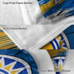 san jose state spartans paint streaks blue white blanket best selling
