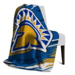 san jose state spartans paint streaks blue white blanket best selling