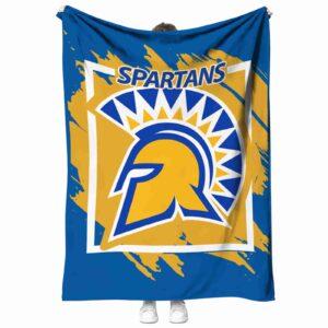 san jose state spartans splatter effect blue blanket best selling