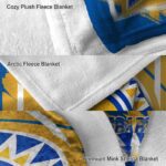 san jose state spartans splatter effect blue blanket best selling