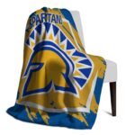 san jose state spartans splatter effect blue blanket best selling