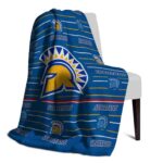 san jose state spartans striped pattern blue blanket top rated