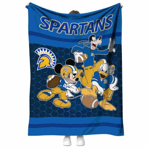 san jose state spartans three musketeers blue blanket best selling