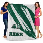 saskatchewan roughriders brushstrokes green white blanket best selling