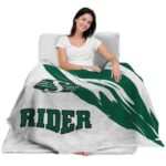 saskatchewan roughriders brushstrokes green white blanket best selling