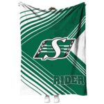 saskatchewan roughriders diagonal stripes green blanket best selling