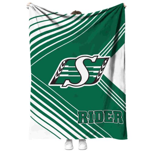 saskatchewan roughriders diagonal stripes green blanket best selling