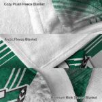 saskatchewan roughriders diagonal stripes green blanket best selling