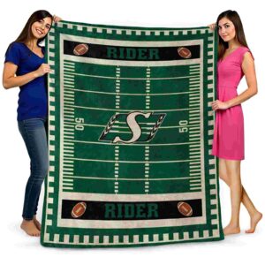 saskatchewan roughriders football field green blanket fashion forward