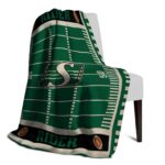 saskatchewan roughriders football field green blanket best selling