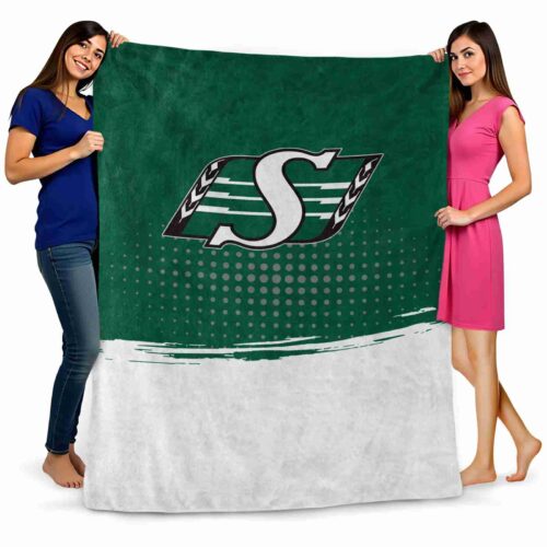 saskatchewan roughriders gradient dots green blanket fashion forward