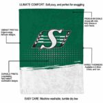 saskatchewan roughriders gradient dots green blanket best selling