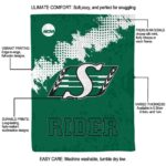 saskatchewan roughriders grunge texture green blanket new arrival