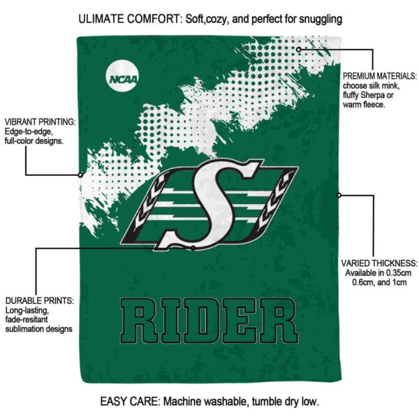 saskatchewan roughriders grunge texture green blanket new arrival