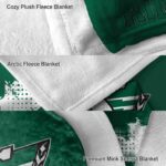 saskatchewan roughriders grunge texture green blanket premium grade