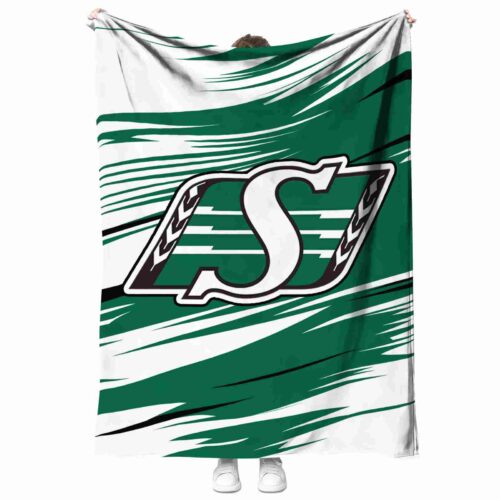 saskatchewan roughriders paint streaks green white blanket best selling