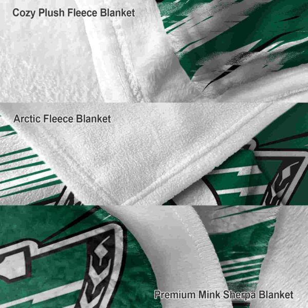 saskatchewan roughriders paint streaks green white blanket premium grade
