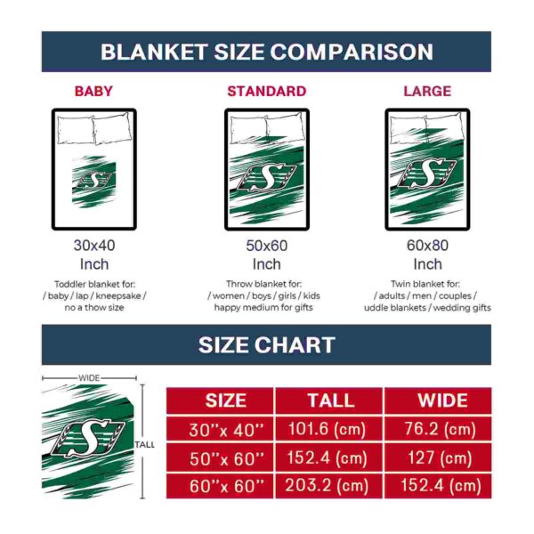 saskatchewan roughriders paint streaks green white blanket trendy