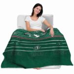 saskatchewan roughriders striped pattern green blanket best selling