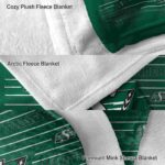 saskatchewan roughriders striped pattern green blanket best selling