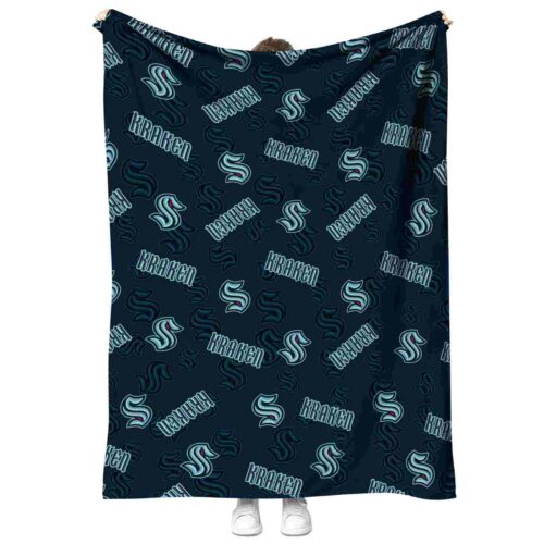seattle kraken diehard fans blue blanket best selling