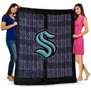 seattle kraken fan pride blue blanket fashion forward