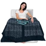 seattle kraken fan pride blue blanket best selling