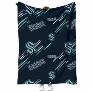 seattle kraken fan spirit blue blanket best selling