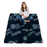 seattle kraken fan spirit blue blanket high quality