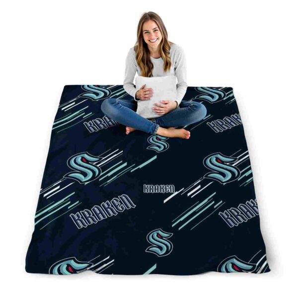 seattle kraken fan spirit blue blanket high quality