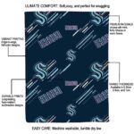 seattle kraken fan spirit blue blanket new arrival