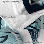 seattle kraken splatter effect blue blanket best selling