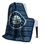 seattle mariners fan pride navy blue blanket best selling